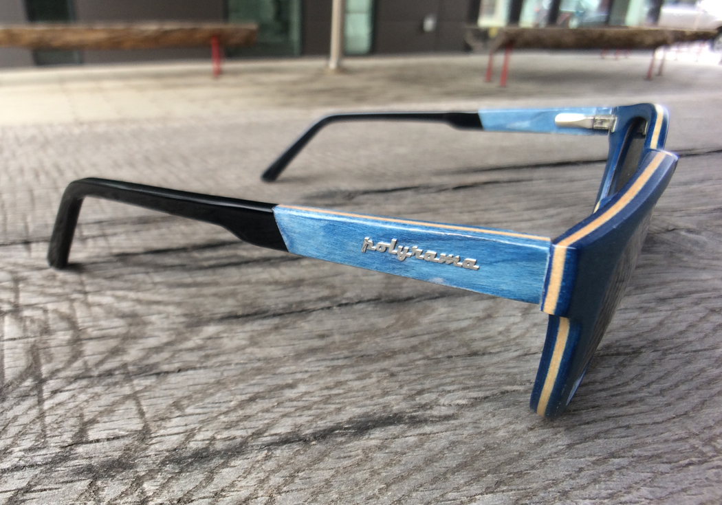 Blue maple polarized sunglasses by Polyrama #3982