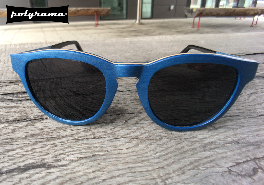 Blue maple polarized sunglasses by Polyrama #3982