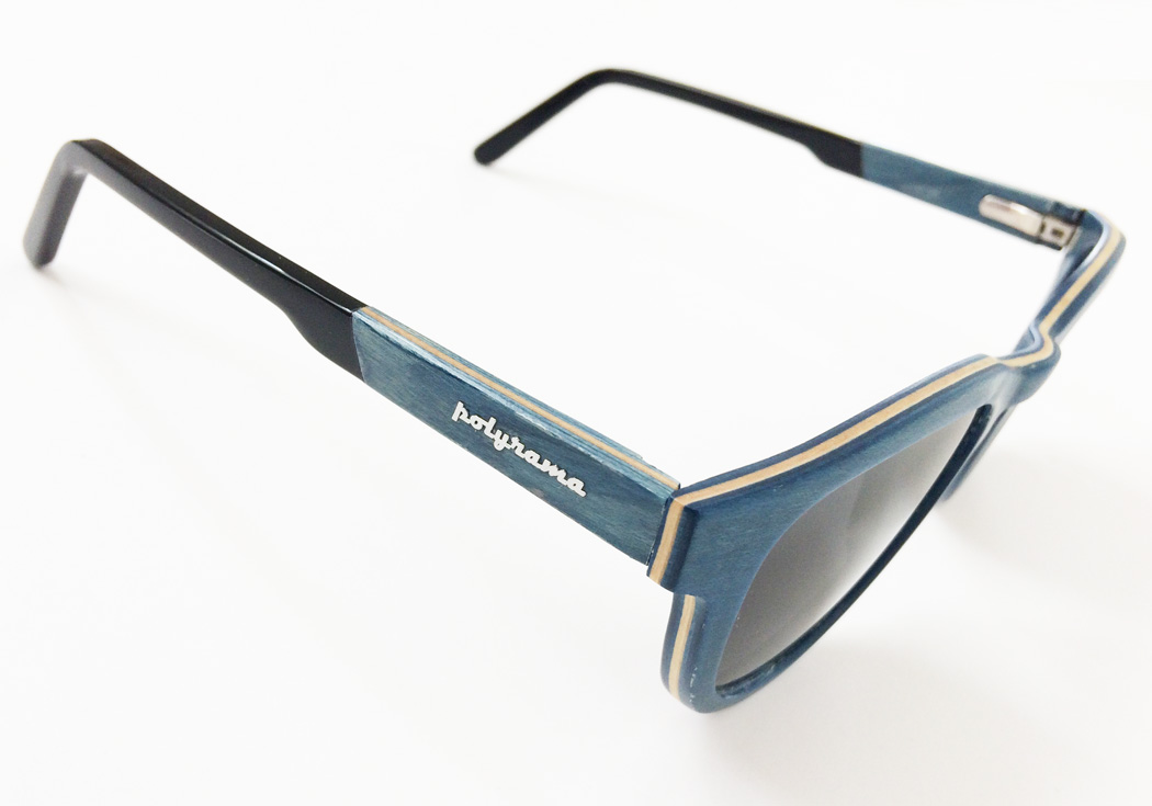 Blue maple polarized sunglasses by Polyrama #3982