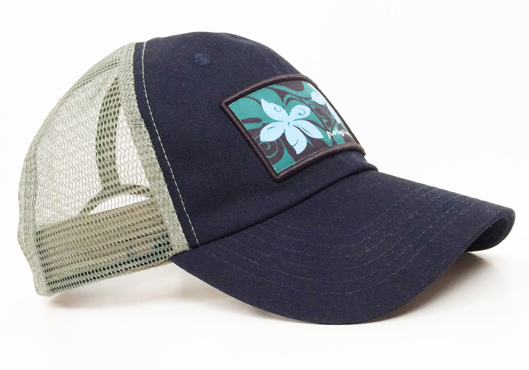 Hawaiian Trucker Hat #1621 side view