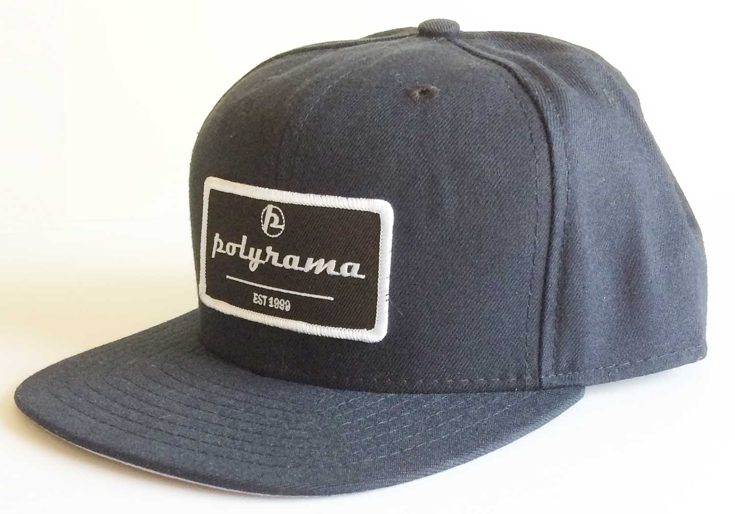Polyrama flat bill hat #1640 side view