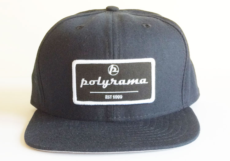 Polyrama flat bill hat blue