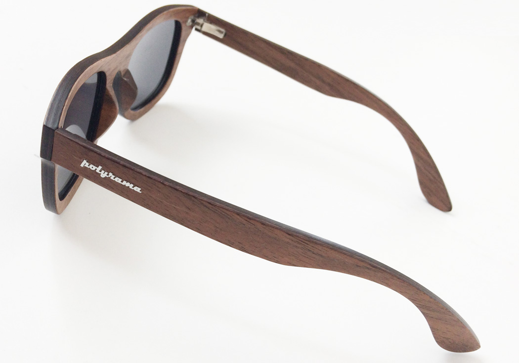 Wood wayfarer polarized sunglasses by Polyrama #3977