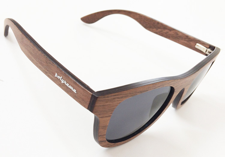Polyrama Wood Wayfarer Polarized Sunglasses