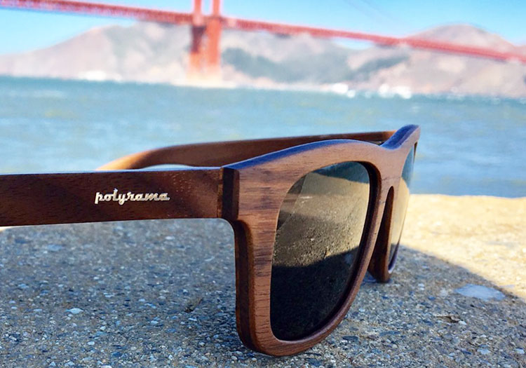 walnut wood sunglasses